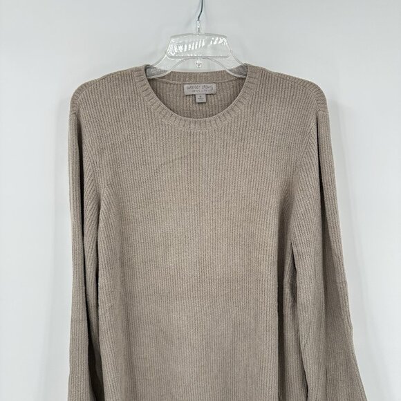 BAREFOOT DREAMS cozychic ultra lite ribbed crewneck sweatshirt sweater nickel M - Picture 4 of 9